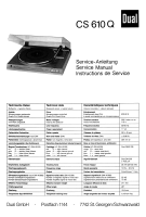 Dual CS-610-Q-Service-Manual 